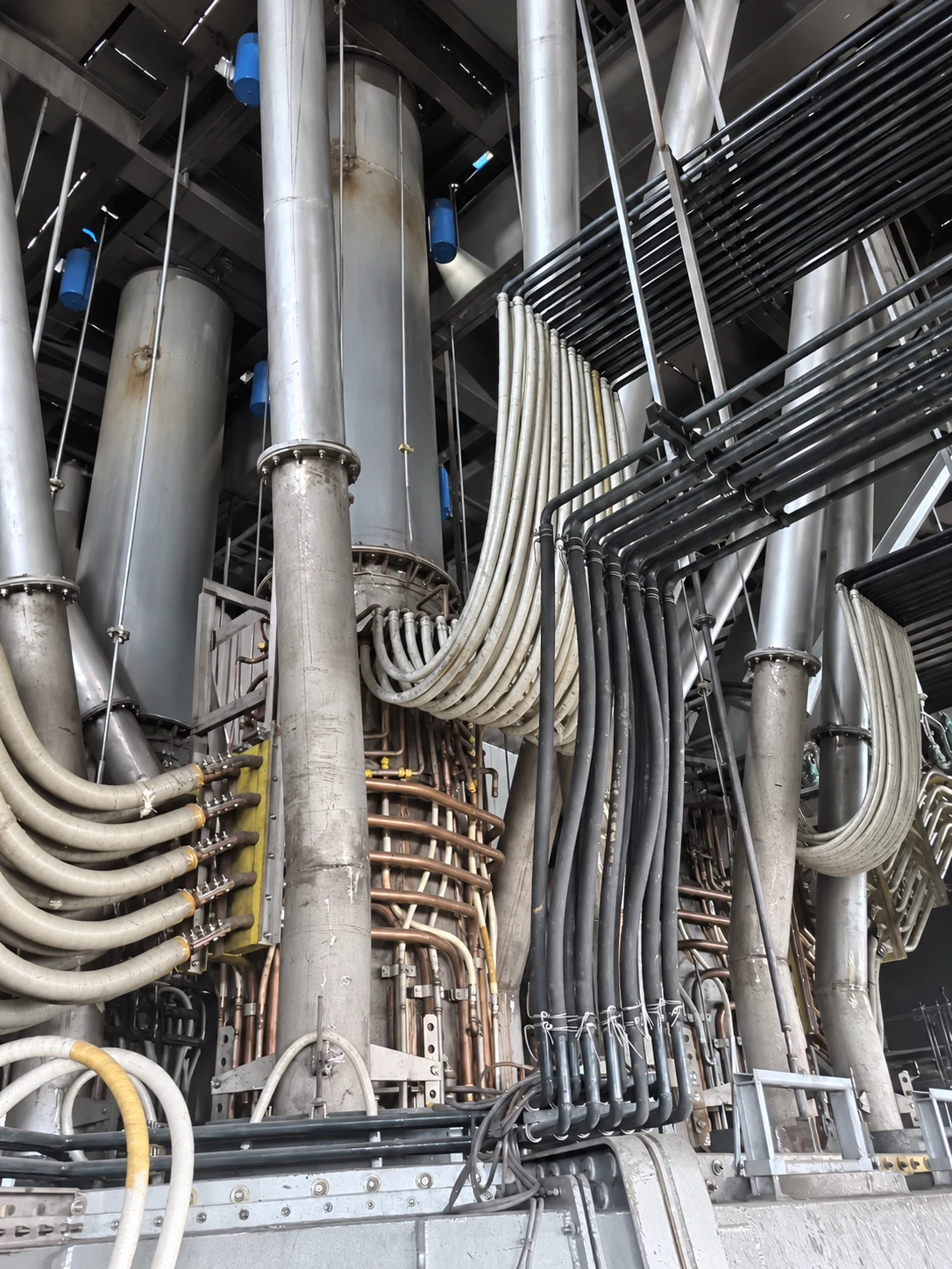 Furnace installation — pipework detail