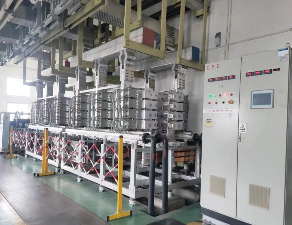 Rectifier installation and control cabinet